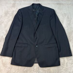 Calvin Klein Wool Blazer Sport Coat Double Button Vented Notch Mens 44L